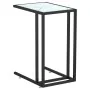 Mesita ordenador vidrio transparente blanco mármol 50x35x65cm de vidaXL, Mesas auxiliares - Ref: Foro24-331652, Precio: 41,76...