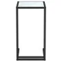 Mesita ordenador vidrio transparente blanco mármol 50x35x65cm de vidaXL, Mesas auxiliares - Ref: Foro24-331652, Precio: 41,76...