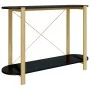 Black plywood console table 110x38x75 cm by vidaXL, Side tables - Ref: Foro24-345691, Price: 72,06 €, Discount: %