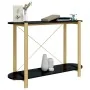 Black plywood console table 110x38x75 cm by vidaXL, Side tables - Ref: Foro24-345691, Price: 72,06 €, Discount: %