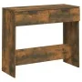 Mesa consola madera contrachapada roble ahumado 90x36x75 cm de vidaXL, Mesas auxiliares - Ref: Foro24-817072, Precio: 55,89 €...