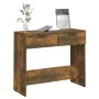Mesa consola madera contrachapada roble ahumado 90x36x75 cm de vidaXL, Mesas auxiliares - Ref: Foro24-817072, Precio: 55,89 €...