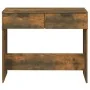 Mesa consola madera contrachapada roble ahumado 90x36x75 cm de vidaXL, Mesas auxiliares - Ref: Foro24-817072, Precio: 55,89 €...