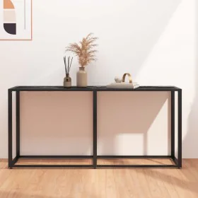 Konsolentisch aus gehärtetem Glas mit schwarzem Marmor 160x35x75,5 cm von vidaXL, Seitentische - Ref: Foro24-331681, Preis: 8...