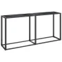 Mesa consola vidrio templado mármol negro 160x35x75,5 cm de vidaXL, Mesas auxiliares - Ref: Foro24-331681, Precio: 84,95 €, D...