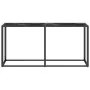 Tempered glass and black marble console table 160x35x75.5 cm by vidaXL, Side tables - Ref: Foro24-331681, Price: 84,95 €, Dis...