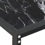 Tempered glass and black marble console table 160x35x75.5 cm by vidaXL, Side tables - Ref: Foro24-331681, Price: 84,95 €, Dis...
