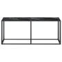Konsolentisch aus gehärtetem Glas aus schwarzem Marmor, 180 x 35 x 75,5 cm von vidaXL, Seitentische - Ref: Foro24-331685, Pre...