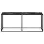 Mesa consola vidrio templado mármol negro 180x35x75,5 cm de vidaXL, Mesas auxiliares - Ref: Foro24-331685, Precio: 94,45 €, D...
