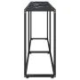 Mesa consola vidrio templado mármol negro 180x35x75,5 cm de vidaXL, Mesas auxiliares - Ref: Foro24-331685, Precio: 94,45 €, D...