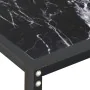 Mesa consola vidrio templado mármol negro 180x35x75,5 cm de vidaXL, Mesas auxiliares - Ref: Foro24-331685, Precio: 94,45 €, D...