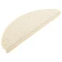 Alfombrilla autoadhesiva escalera sisal 15 uds crema 65x21x4 cm de vidaXL, Alfombrillas para escalones - Ref: Foro24-326881, ...