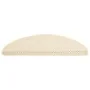 Alfombrilla autoadhesiva escalera sisal 15 uds crema 65x21x4 cm de vidaXL, Alfombrillas para escalones - Ref: Foro24-326881, ...