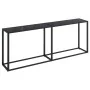 Mesa consola vidrio templado negro 200x35x75,5 cm de vidaXL, Mesas auxiliares - Ref: Foro24-331687, Precio: 99,05 €, Descuent...