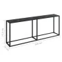 Mesa consola vidrio templado negro 200x35x75,5 cm de vidaXL, Mesas auxiliares - Ref: Foro24-331687, Precio: 99,05 €, Descuent...