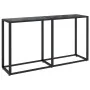 Mesa consola vidrio templado negro 140x35x75,5cm de vidaXL, Mesas auxiliares - Ref: Foro24-331675, Precio: 72,39 €, Descuento: %