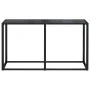 Mesa consola vidrio templado negro 140x35x75,5cm de vidaXL, Mesas auxiliares - Ref: Foro24-331675, Precio: 72,39 €, Descuento: %