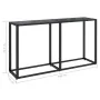 Mesa consola vidrio templado negro 140x35x75,5cm de vidaXL, Mesas auxiliares - Ref: Foro24-331675, Precio: 72,39 €, Descuento: %