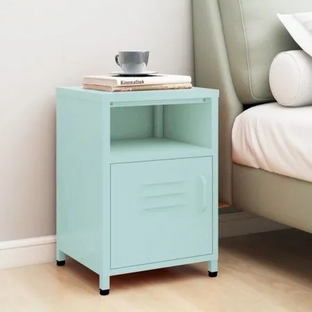 Mint green steel nightstand 35x35x51 cm by vidaXL, Nightstands - Ref: Foro24-336221, Price: 75,73 €, Discount: %