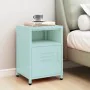Mint green steel nightstand 35x35x51 cm by vidaXL, Nightstands - Ref: Foro24-336221, Price: 75,73 €, Discount: %