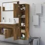 Armario de baño madera de ingeniería roble ahumado 30x30x130 cm de vidaXL, Muebles de baño - Ref: Foro24-815639, Precio: 53,1...