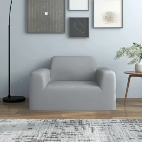 Funda elástica para sillón poliéster jersey gris de vidaXL, Fundas - Ref: Foro24-332940, Precio: 25,31 €, Descuento: %