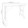 Dining table solid fir wood and iron 110x65x82 cm by vidaXL, Kitchen and dining tables - Ref: Foro24-340769, Price: 184,26 €,...