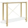 Mesa consola de madera contrachapada blanco 110x38x75 cm de vidaXL, Mesas auxiliares - Ref: Foro24-345690, Precio: 93,55 €, D...