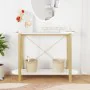 Mesa consola de madera contrachapada blanco 110x38x75 cm de vidaXL, Mesas auxiliares - Ref: Foro24-345690, Precio: 93,55 €, D...