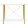 Mesa consola de madera contrachapada blanco 110x38x75 cm de vidaXL, Mesas auxiliares - Ref: Foro24-345690, Precio: 93,55 €, D...
