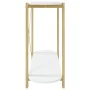Mesa consola de madera contrachapada blanco 110x38x75 cm de vidaXL, Mesas auxiliares - Ref: Foro24-345690, Precio: 93,55 €, D...