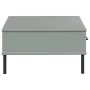 Mesa de centro con patas de metal OSLO madera maciza pino gris de vidaXL, Mesas de centro - Ref: Foro24-351037, Precio: 55,19...