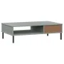 Mesa de centro con patas de metal OSLO madera maciza pino gris de vidaXL, Mesas de centro - Ref: Foro24-351037, Precio: 55,19...