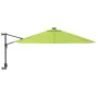 Sombrilla de pared con LED verde manzana 290 cm de vidaXL, Sombrillas - Ref: Foro24-362893, Precio: 119,37 €, Descuento: %