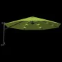 Sombrilla de pared con LED verde manzana 290 cm de vidaXL, Sombrillas - Ref: Foro24-362893, Precio: 119,37 €, Descuento: %