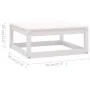 Set de muebles de jardín 9 pzas con cojines madera pino blanco de vidaXL, Conjuntos de jardín - Ref: Foro24-3076805, Precio: ...