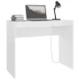 Escritorio de madera contrachapada blanco brillo 90x40x72 cm de vidaXL, Escritorios - Ref: Foro24-800384, Precio: 48,32 €, De...