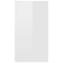 Escritorio de madera contrachapada blanco brillo 90x40x72 cm de vidaXL, Escritorios - Ref: Foro24-800384, Precio: 48,32 €, De...