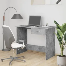 Escritorio de aglomerado gris hormigón 100x50x76 cm de vidaXL, Escritorios - Ref: Foro24-800553, Precio: 61,75 €, Descuento: %
