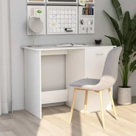 Escritorio de madera contrachapada blanco 100x50x76 cm de vidaXL, Escritorios - Ref: Foro24-801080, Precio: 85,90 €, Descuent...