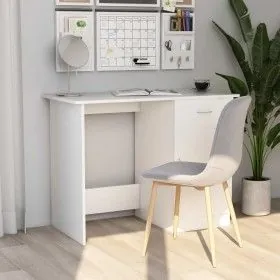 White plywood desk 100x50x76 cm by vidaXL, Desks - Ref: Foro24-801080, Price: 85,90 €, Discount: %