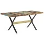 Mesa de comedor de madera maciza reciclada 160x80x76 cm de vidaXL, Mesas de cocina y de comedor - Ref: Foro24-321609, Precio:...