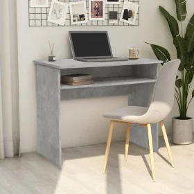 Escritorio de madera contrachapada gris hormigón 90x50x74 cm de vidaXL, Escritorios - Ref: Foro24-801174, Precio: 59,99 €, De...