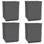 Jardineras 4 uds polipropileno negro 30x30x37 cm de vidaXL, Maceteros y jardineras - Ref: Foro24-364187, Precio: 106,50 €, De...