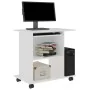 Mesa de ordenador madera contrachapada blanco 80x50x75 cm de vidaXL, Escritorios - Ref: Foro24-802894, Precio: 77,69 €, Descu...