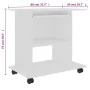 Mesa de ordenador madera contrachapada blanco 80x50x75 cm de vidaXL, Escritorios - Ref: Foro24-802894, Precio: 77,69 €, Descu...