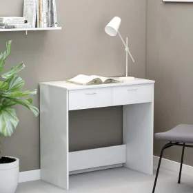 Escritorio de madera contrachapada blanco 80x40x75 cm de vidaXL, Escritorios - Ref: Foro24-801355, Precio: 62,57 €, Descuento: %