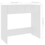 Escritorio de madera contrachapada blanco 80x40x75 cm de vidaXL, Escritorios - Ref: Foro24-801355, Precio: 62,57 €, Descuento: %