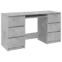 Escritorio de madera contrachapada gris 140x50x77 cm de vidaXL, Escritorios - Ref: Foro24-800814, Precio: 168,20 €, Descuento: %