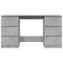 Escritorio de madera contrachapada gris 140x50x77 cm de vidaXL, Escritorios - Ref: Foro24-800814, Precio: 168,20 €, Descuento: %